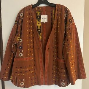 Madewell Brown Patterned Jacket